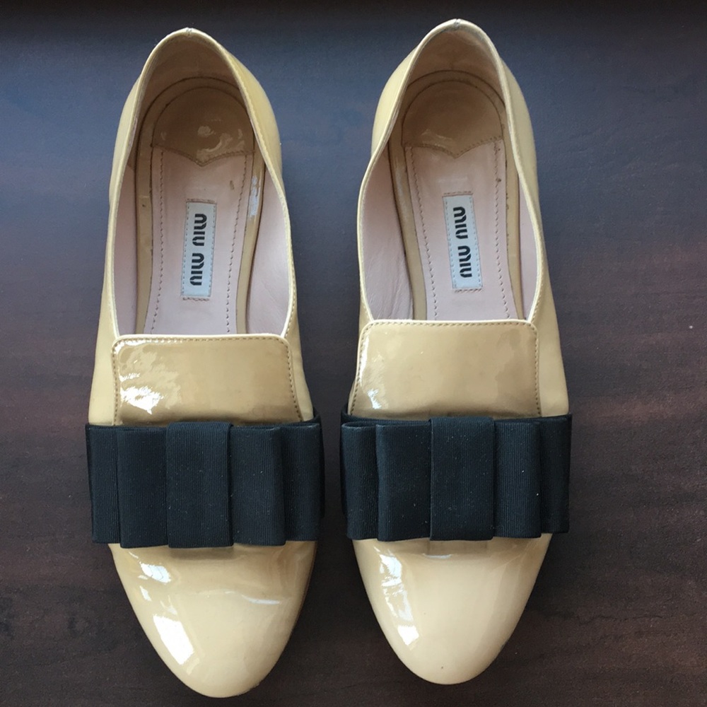 Miu Miu Crystal Bow Flats - image 1